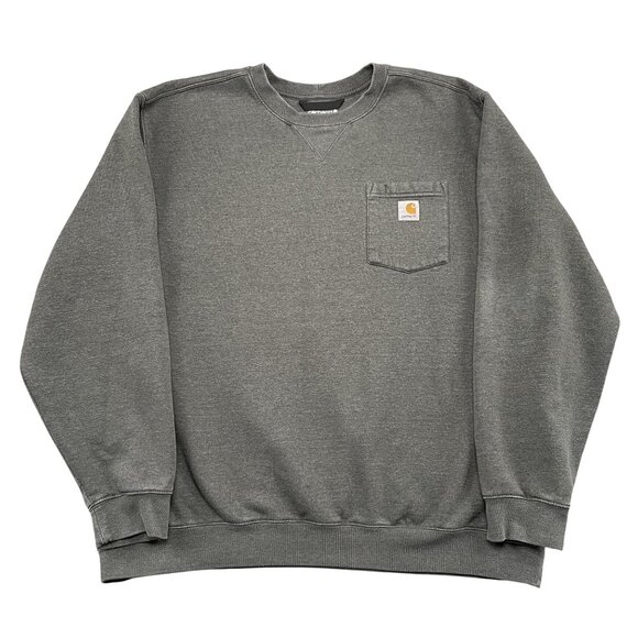Carhartt Other - Carhartt Sweatshirt Mens XXL Carbon Heather Pocket Pullover Workwear